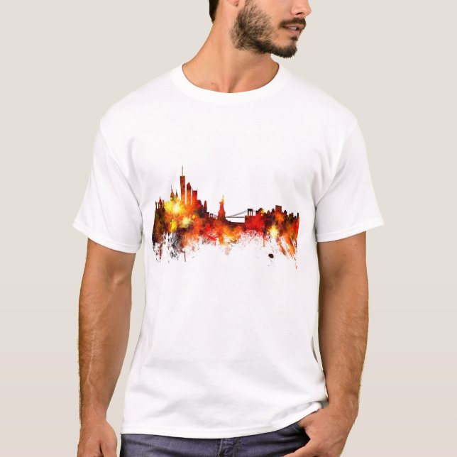 T-shirts Skyline de New York (Frente)