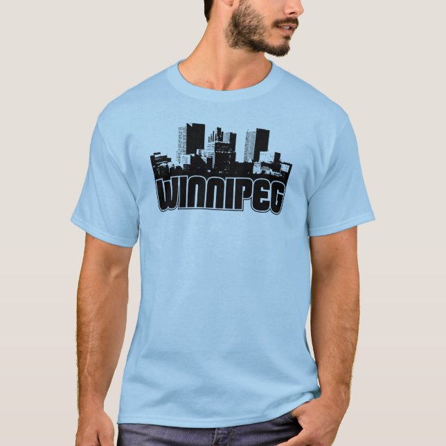 T-shirts Skyline de Winnipeg (Frente)