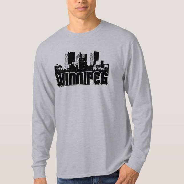 T-shirts Skyline de Winnipeg (Frente)