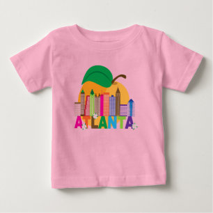 T-shirts Skyline do pêssego de Atlanta, Geórgia  