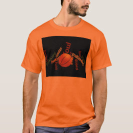 T-shirts Slam Dunk do Vocabulário: Jogo de Basquete dos Cha