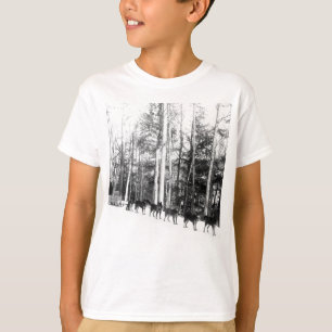 T-shirts Sledding do cão de Alaska