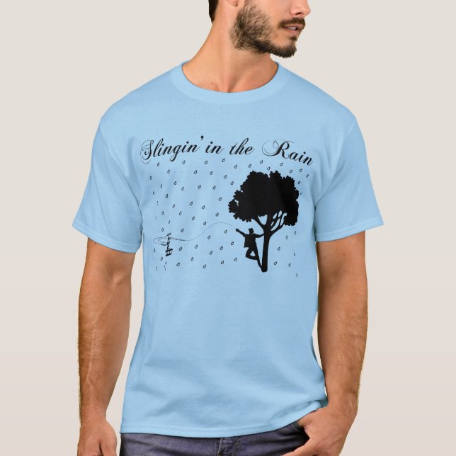 T-shirts Slingin na chuva (Frente)
