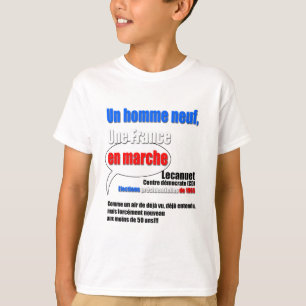 T-shirts Slogan En Marche - Crianças Tee