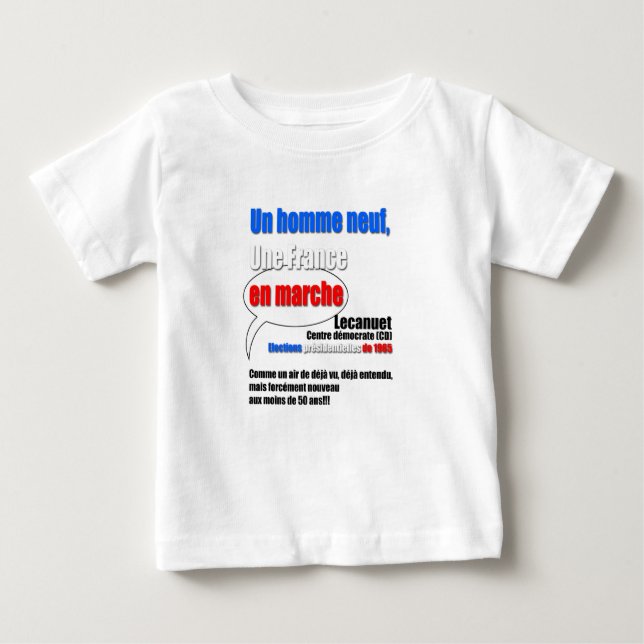 T-shirts Slogan En Marche White baby tee (Frente)