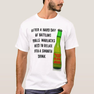 T-shirts Slogan engraçado da cerveja do sangue do tigre do