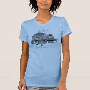 T-shirts slogan engraçado design rasgado da arte do