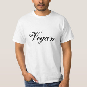 T-shirts Slogan Vegan.Preto & Branco.Personalizado