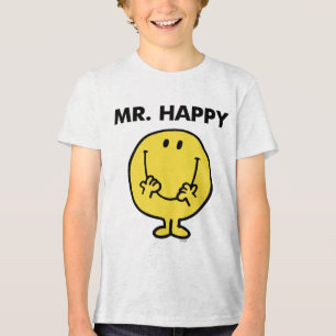 T-shirts Smiley face gigante do Sr. Feliz