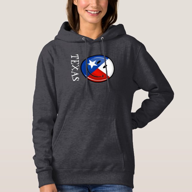 T-shirts Smiling Texas Flag (Frente)