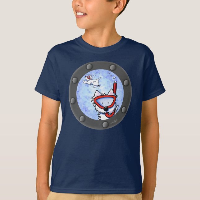 T-shirts Snorkel Westies Porthole (Frente)