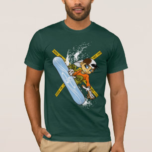 T-shirts Snow boy jumping