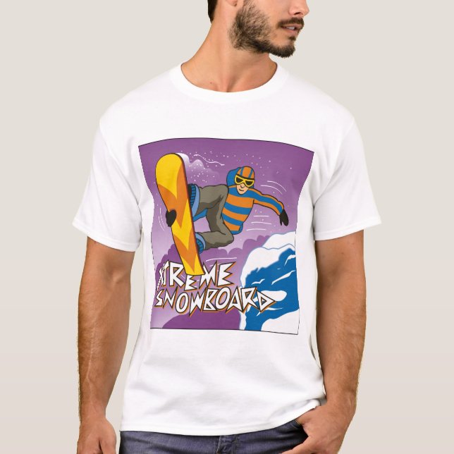 T-shirts Snowboard extremo (Frente)