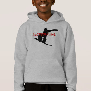T-shirts SNOWBOARDING Hoodie do garoto