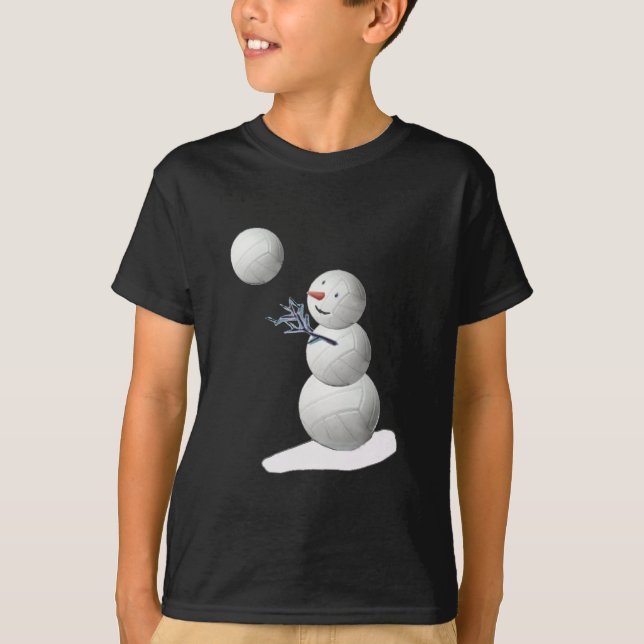 T-shirts Snowman De Voleibol (Frente)