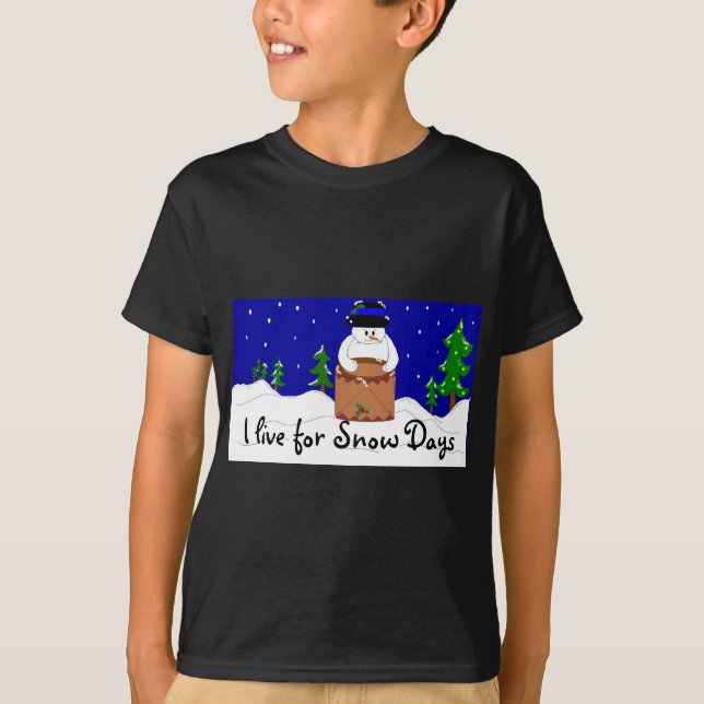 T-shirts Snowman Drummer (Frente)