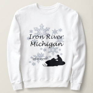 T-shirts Snowmobile Snow Ladras do Rio Ferro Michigan