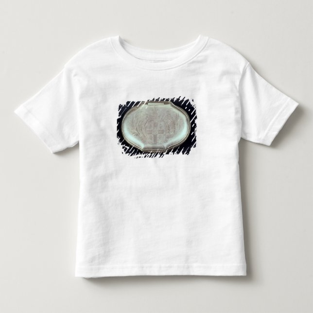 T-shirts Snuff a caixa gravada com uma brasão, c.1820 (Frente)