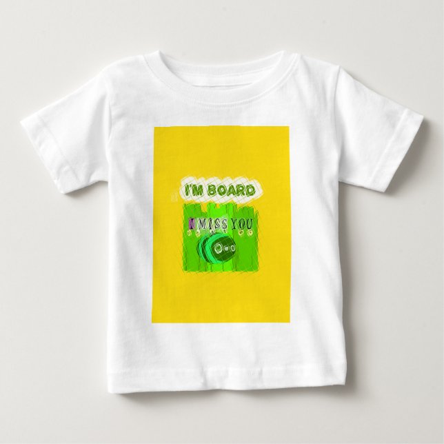 T-shirts Só engraçado Estou com saudades Estou entediado (Frente)