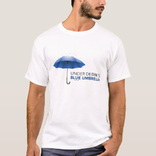 T-shirts Sob o guarda-chuva azul de Debbie