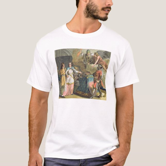 T-shirts Sob Philippe le Bel (1268-1312) o estado de laço (Frente)