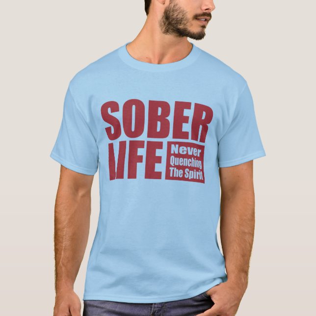 T-shirts Sober Life - Vermelho (Frente)