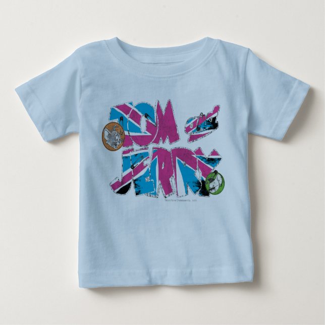 T-shirts Sobrecarga de Tom e Jerry UK (Frente)