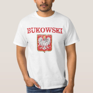T-shirts Sobrenome de Bukowski