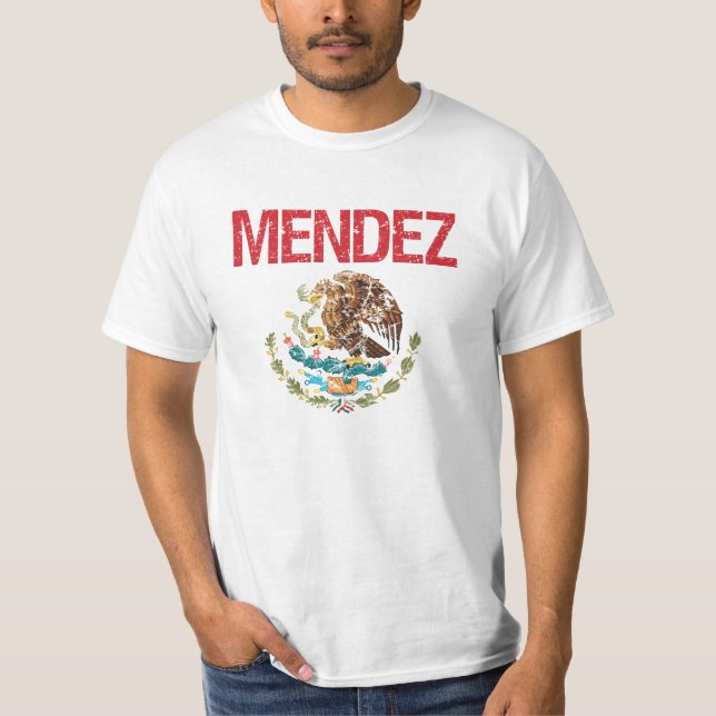 T-shirts Sobrenome de Méndez (Frente)