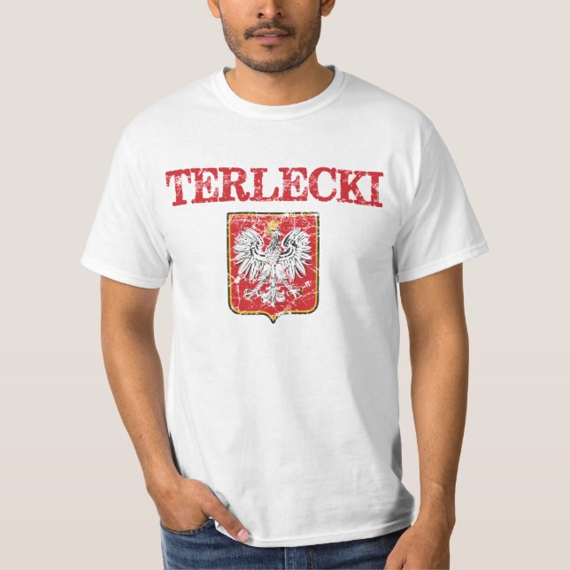 T-shirts Sobrenome de Terlecki (Frente)