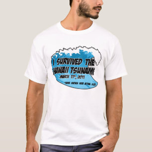 T-shirts Sobrevivente 2011 do tsunami