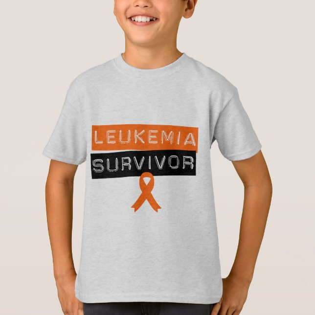 T-shirts Sobrevivente da leucemia (Frente)