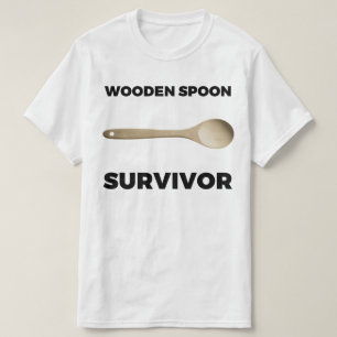 T-shirts Sobrevivente de madeira da colher