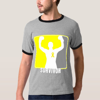 T-shirts Sobrevivente de vencimento do cancer Testicular