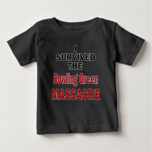 T-shirts Sobrevivente do Massacre Verde da boliche