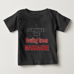 T-shirts Sobrevivente do Massacre Verde da boliche