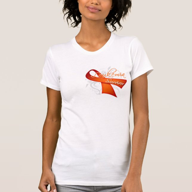 T-shirts Sobrevivente - leucemia (Frente)
