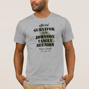 T-shirts Sobrevivente Sindical Oficial da Família - Georgia