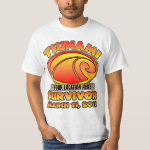T-shirts Sobrevivente - tsunami - personalize