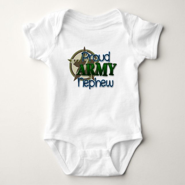 T-shirts Sobrinho orgulhoso do EXÉRCITO (Frente)