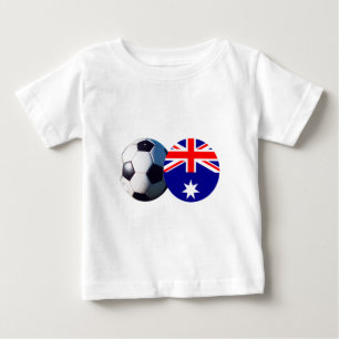 T-shirts Soccer Ball & Austrália Bandeira do MUSEUM Zazzle