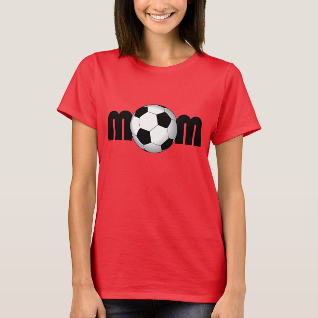 T-shirts Soccer Mãe Tee (Frente)