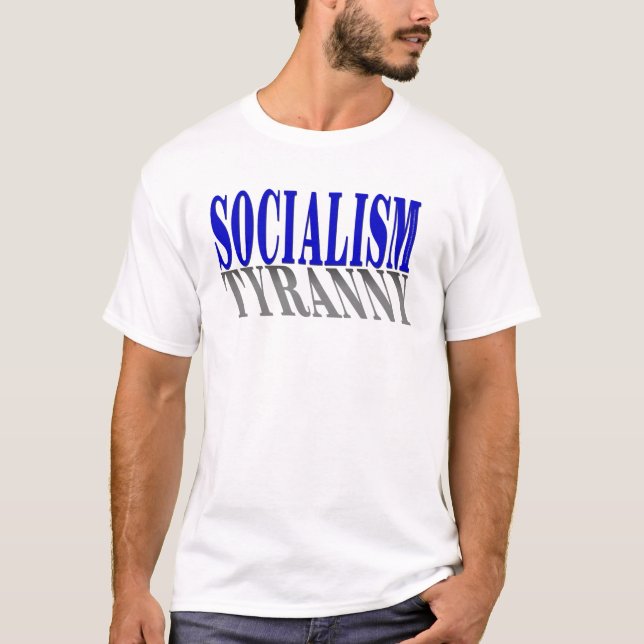 T-shirts Socialismo-Tirania-Camisa (Frente)