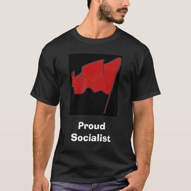 T-shirts Socialista orgulhoso (Frente)