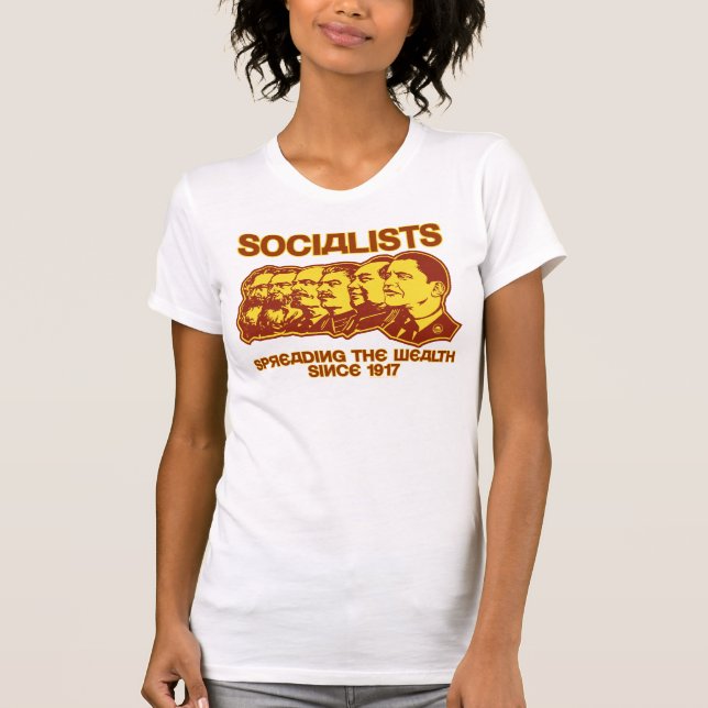 T-shirts Socialistas: Espalhando a riqueza (Frente)