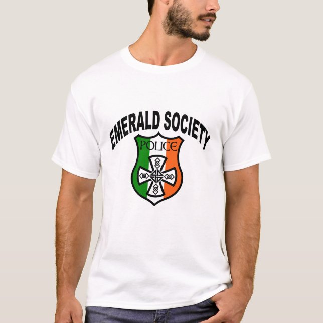 T-shirts Sociedade da esmeralda da polícia (Frente)