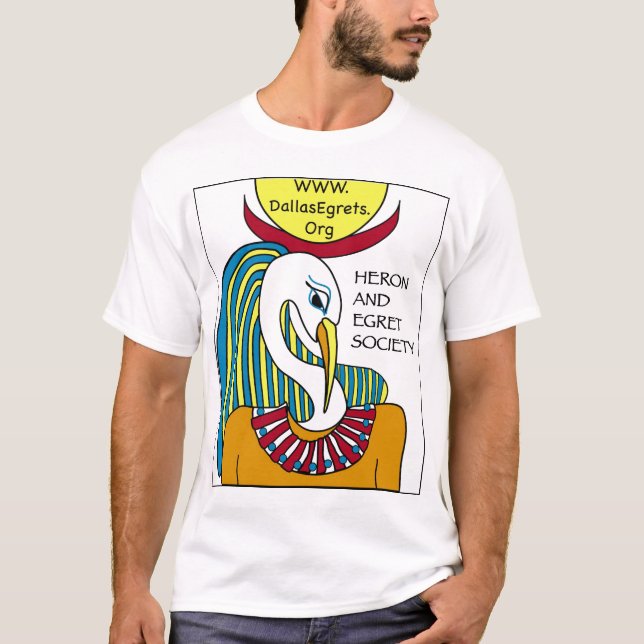 T-shirts Sociedade da garça-real & do Egret (Frente)