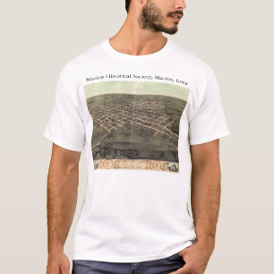 T-shirts Sociedade histórica de Marion com os 1868 mapas