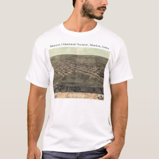 T-shirts Sociedade histórica de Marion com os 1868 mapas
