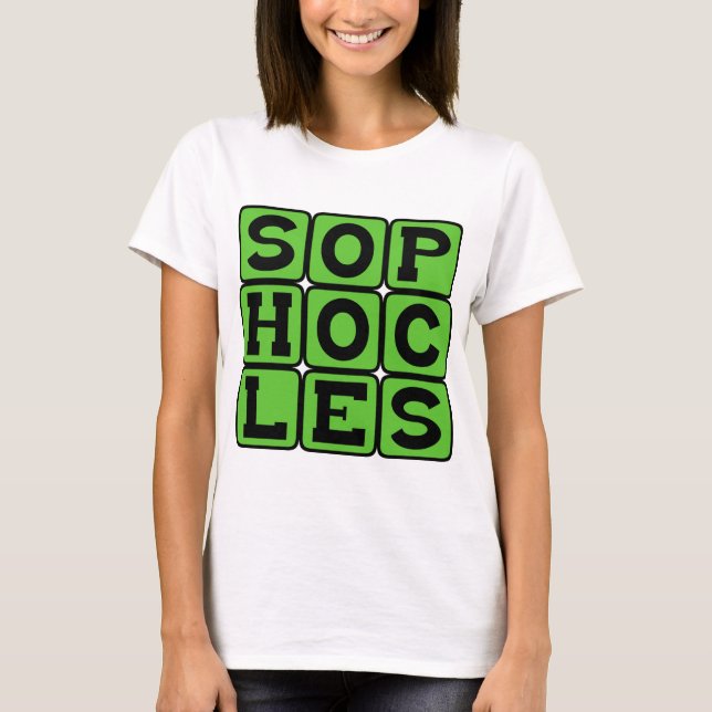 T-shirts Sófocles, Tragediador Grego (Frente)